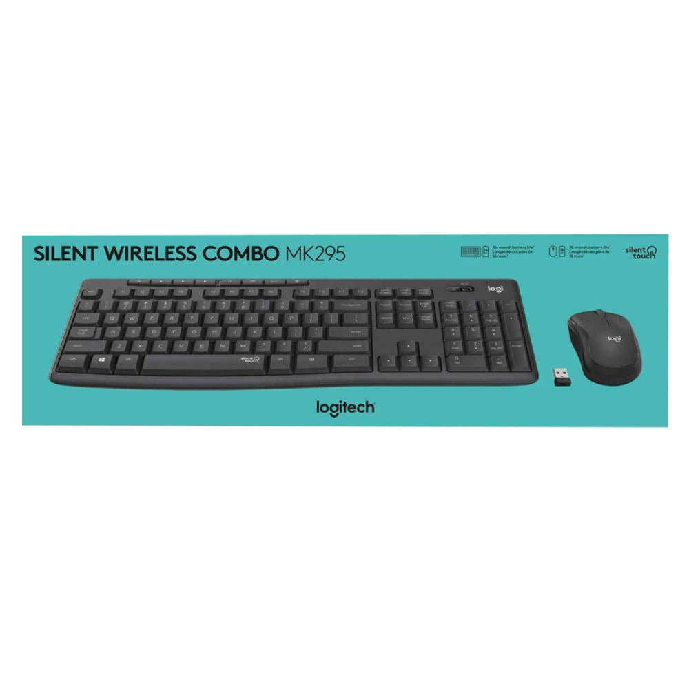 Logitech Mk295 Silent Wireless Keyboard And Mouse Combo Graphite Leo Brand 