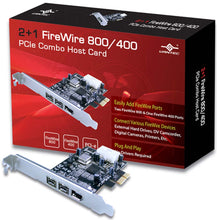 Load image into Gallery viewer, Vantec 2+1 FireWire 800/400 PCIe Combo Host Card
