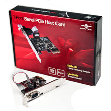 Load image into Gallery viewer, Vantec UGT-PCE10SR 1-Port Serial (RS-232) PCIe Host Card
