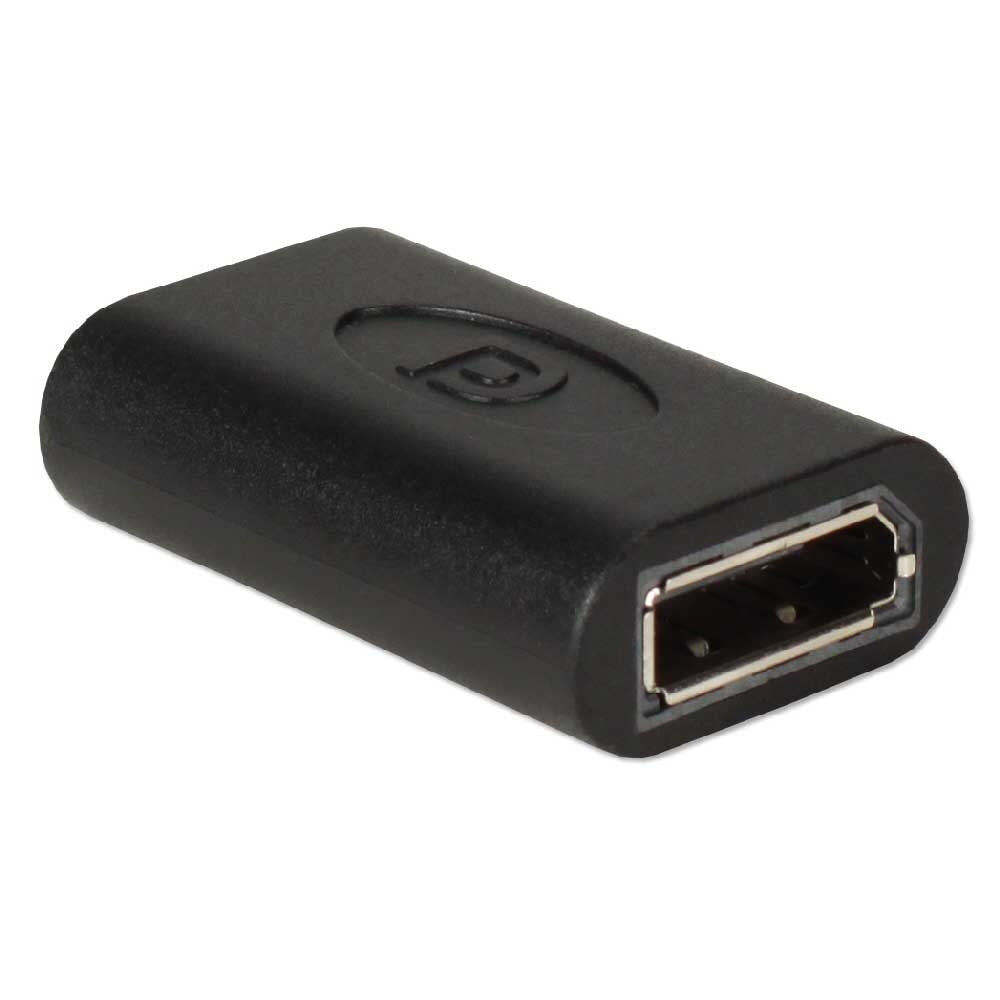 QVS DisplayPort F-to-F Digital A/V UltraHD Gender Changer/Coupler