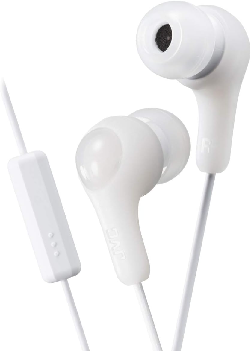 JVC Gummy Plus Wired Earbuds/White