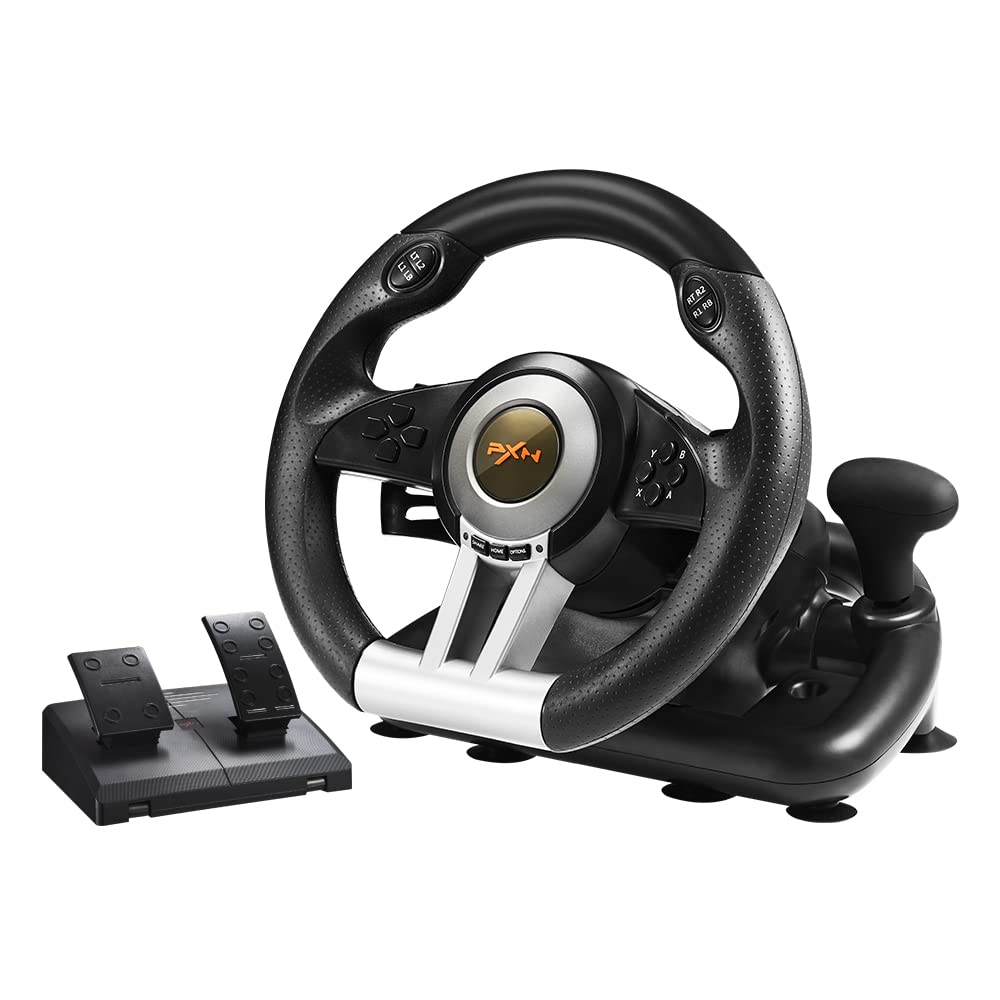 PC Racing Wheel/V3II 180 Degree Universal Usb Car Sim Race Steering Wheel/Black