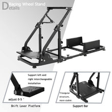 Load image into Gallery viewer, Simulator Cockpit More Stable Wheel Stand Height and Length Aadjustable Compatible
