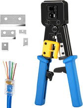 Load image into Gallery viewer, Crimp Tool Kit Pass-Through Cat5 Cat5e Cat6 Crimping Tool
