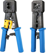 Load image into Gallery viewer, Crimp Tool Kit Pass-Through Cat5 Cat5e Cat6 Crimping Tool
