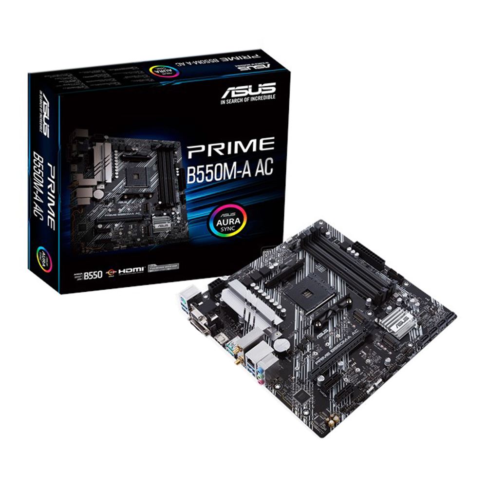 ASUS B550M-A PRIME AC PS AMD AM4 microATX Motherboard