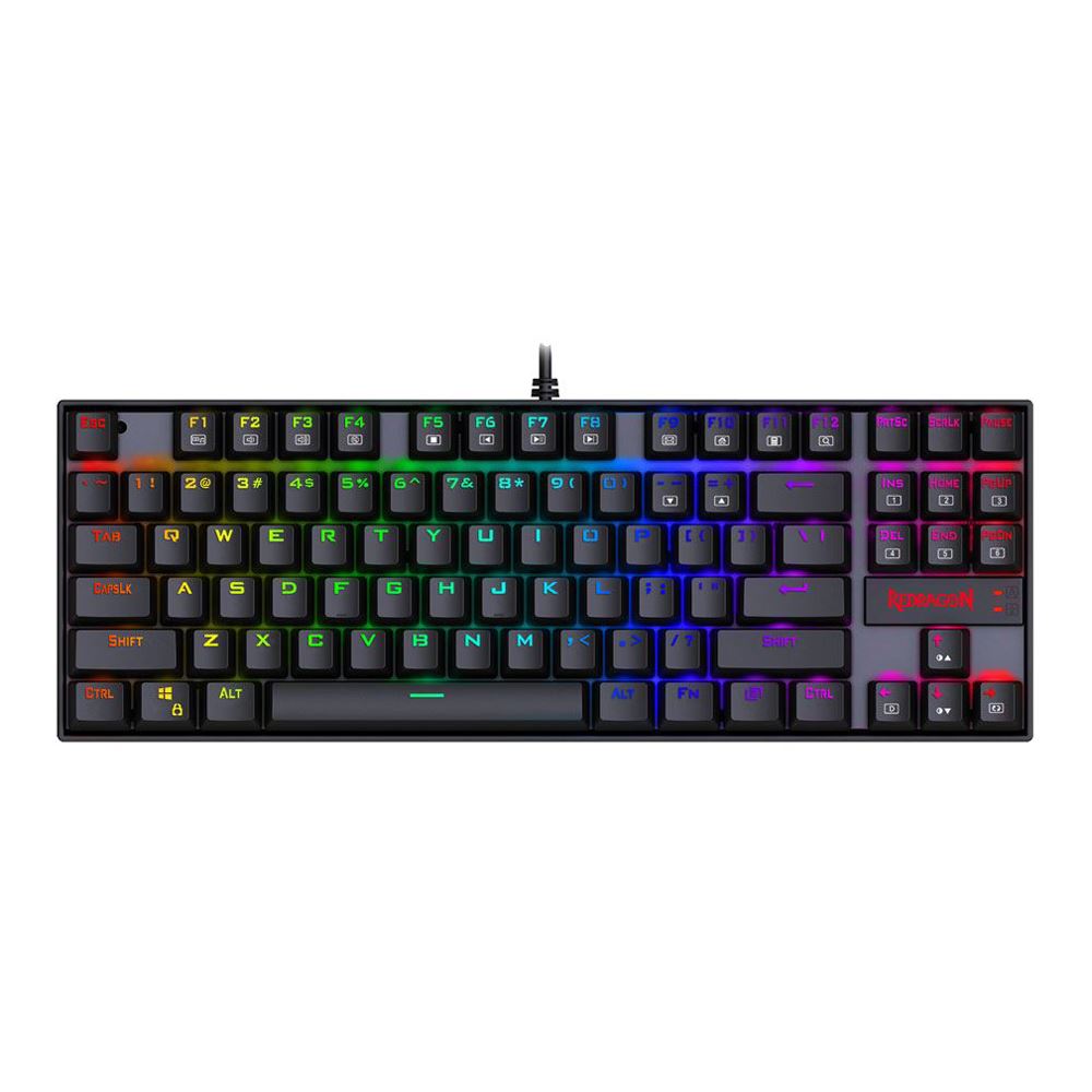 Redragon K552 Kumara 75% RGB Gaming Mechanical Keyboard - Black