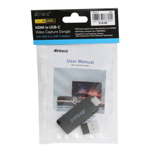 Load image into Gallery viewer, Inland HDMI to USB A/C Video Capture Dongle
