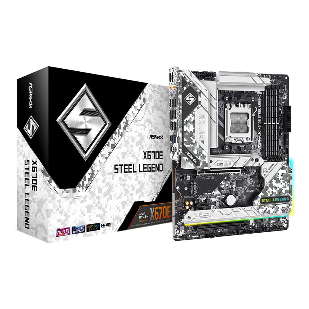 ASRock X670E Steel Legend AMD AM5 ATX Motherboard