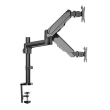 Load image into Gallery viewer, Inland Gas Spring Dual Monitor Desk Mount for Monitors 17&quot;-32&quot;
