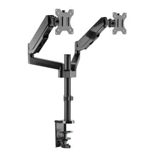 Load image into Gallery viewer, Inland Gas Spring Dual Monitor Desk Mount for Monitors 17&quot;-32&quot;
