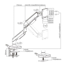 Load image into Gallery viewer, Inland Heavy-Duty RGB Gaming Monitor Arm
