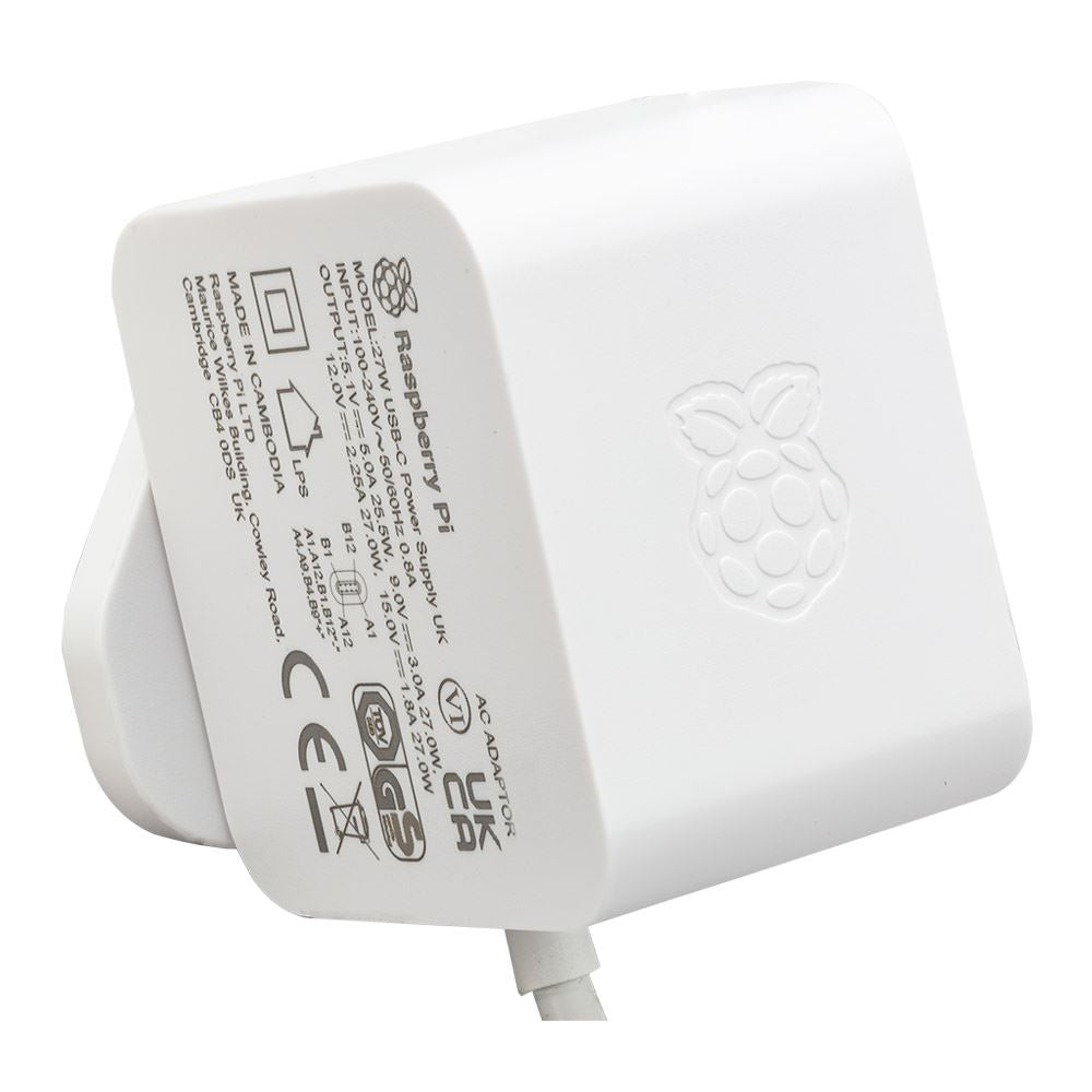 Raspberry Pi 27W USB-C PSU/White