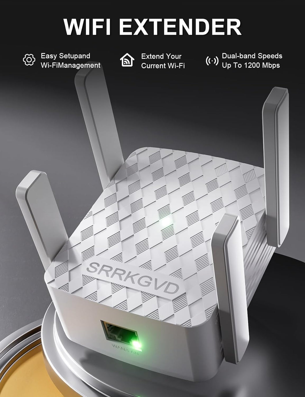 WiFi Range Extender Signal Booster,Longest Range Up to 9800sq