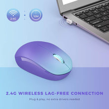 Load image into Gallery viewer, Wireless Mouse/ Gradient Purple
