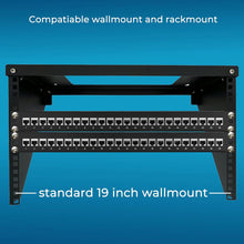 Load image into Gallery viewer, Patch Panel 24 Port Cat7 with Inline Keystone 10G Support
