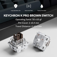 Load image into Gallery viewer, Keychron Q1 PRO 75% Wired Custom Hot-swappable Mechanical Keyboard/ Hot-swap Keychron K Pro Brown Switch
