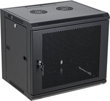 Load image into Gallery viewer, 9U Wall Mount Server Cabinet Network Rack Vented Enclosure Locking Door
