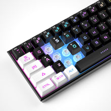 Load image into Gallery viewer, White Black/Mini 60% Gaming Keyboard/Upgrade RGB Backlit 61 Key Ultra-Compact Keyboard
