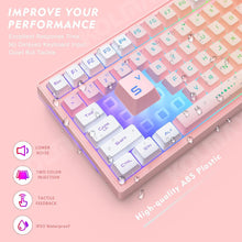 Load image into Gallery viewer, Pink Combo/ Wireless Gaming Keyboard and Mouse Combo
