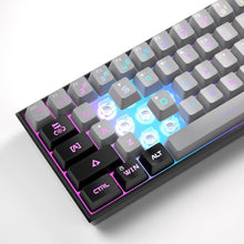 Load image into Gallery viewer, Black Grey A/Mini 60% Gaming Keyboard/Upgrade RGB Backlit 61 Key Ultra-Compact Keyboard
