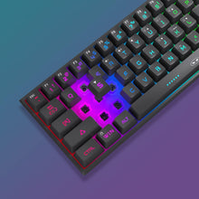 Load image into Gallery viewer, Black/Mini 60% Gaming Keyboard/Upgrade RGB Backlit 61 Key Ultra-Compact Keyboard
