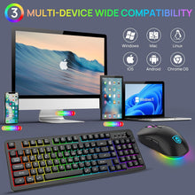 Load image into Gallery viewer, Black/ Wireless Gaming Keyboard and Mouse Combo
