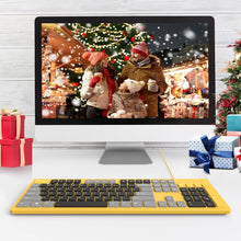 Load image into Gallery viewer, Yellow/Computer Keyboard Wired/Plug Play USB Keyboard
