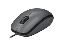 Load image into Gallery viewer, M100 USB CORDED OPTICAL WHEEL MOUSE BLACK - 1000 dpi
